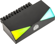 Përshtatës energjie Kolink Core Adept ARGB, 24 pin, kënd 90°, i zi