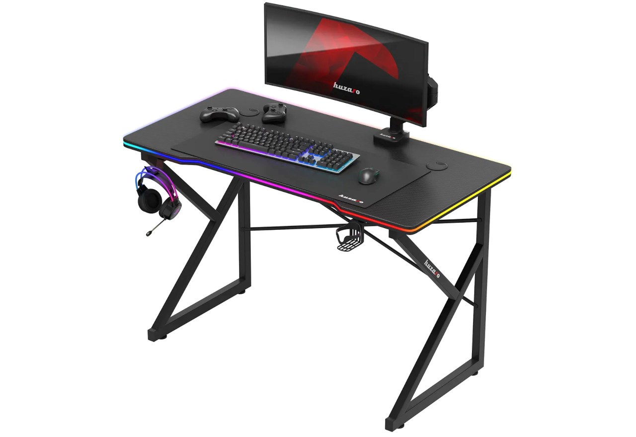 Tavolinë lojërash Huzaro Hero 1.7 RGB, e zezë