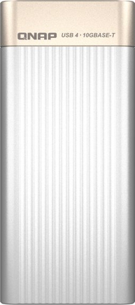 Мрежен адаптер QNAP QNA-UC5G1T, USB 4 Type C во 10GBASE T, 10000 Mbit/s, сив