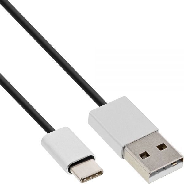 Kabllo USB InLine, USB A në USB C, 5m, e zezë