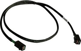 Kabllo SuperMicro SFF 8643 - SFF 8643, 0.8 m, e zezë