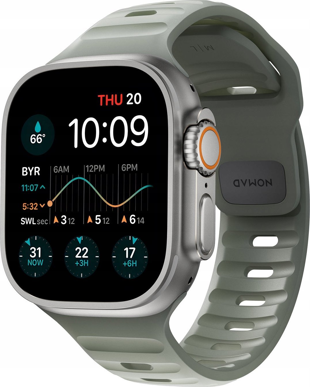 Rrip sportiv për Apple Watch, 46mm 49mm, Coastal Rock