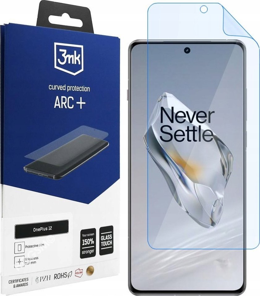 Mbrojtës ekrani 3MK Arc+, për OnePlus 12, transparent