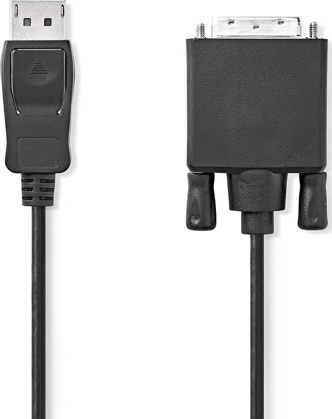 Kabllo Nedis DisplayPort në DVI D, 2m, mashkull në mashkull, i zi