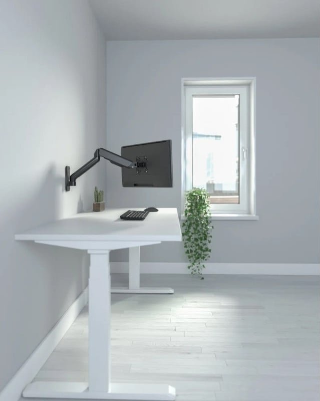 Mbajtëse murale Techly Swivel, për monitor 17-32", krah me gaz, e zezë