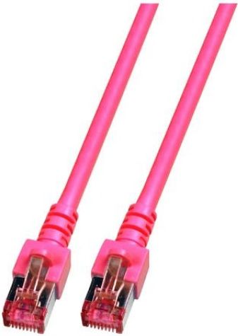 Мрежен кабел EFB Patchcord, S/FTP, Cat.6, LSZH, 7,5м, розов