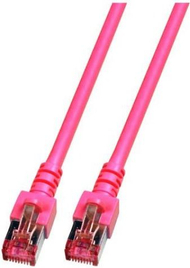 Kabllo rrjeti EFB Patchcord, S/FTP, Cat.6, LSZH, 7.5m, rozë