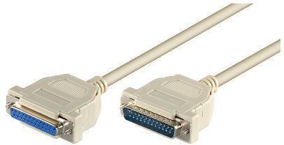 Kabllo MicroConnect DB-25 - DB-25, 1.8m, e hirtë