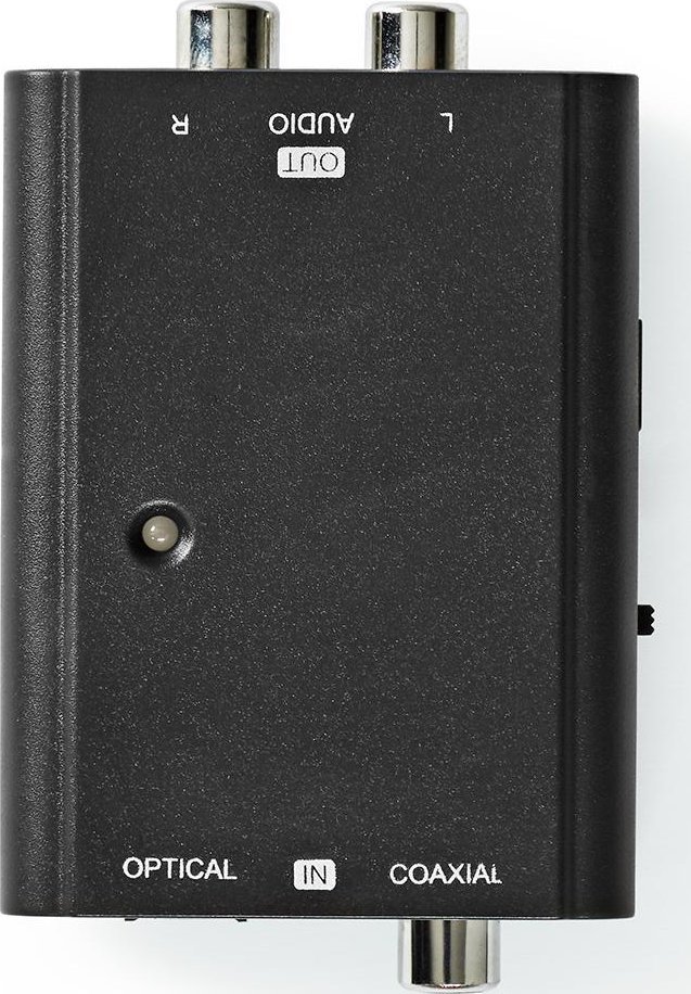 Аудио конвертор Nedis Digital to Stereo, S/PDIF и Toslink во 2x RCA, црн