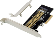 Kartë zgjeruese InLine PCIe, 1x NVMe M.2 Key M, PCIe 3.0 x4, e zezë
