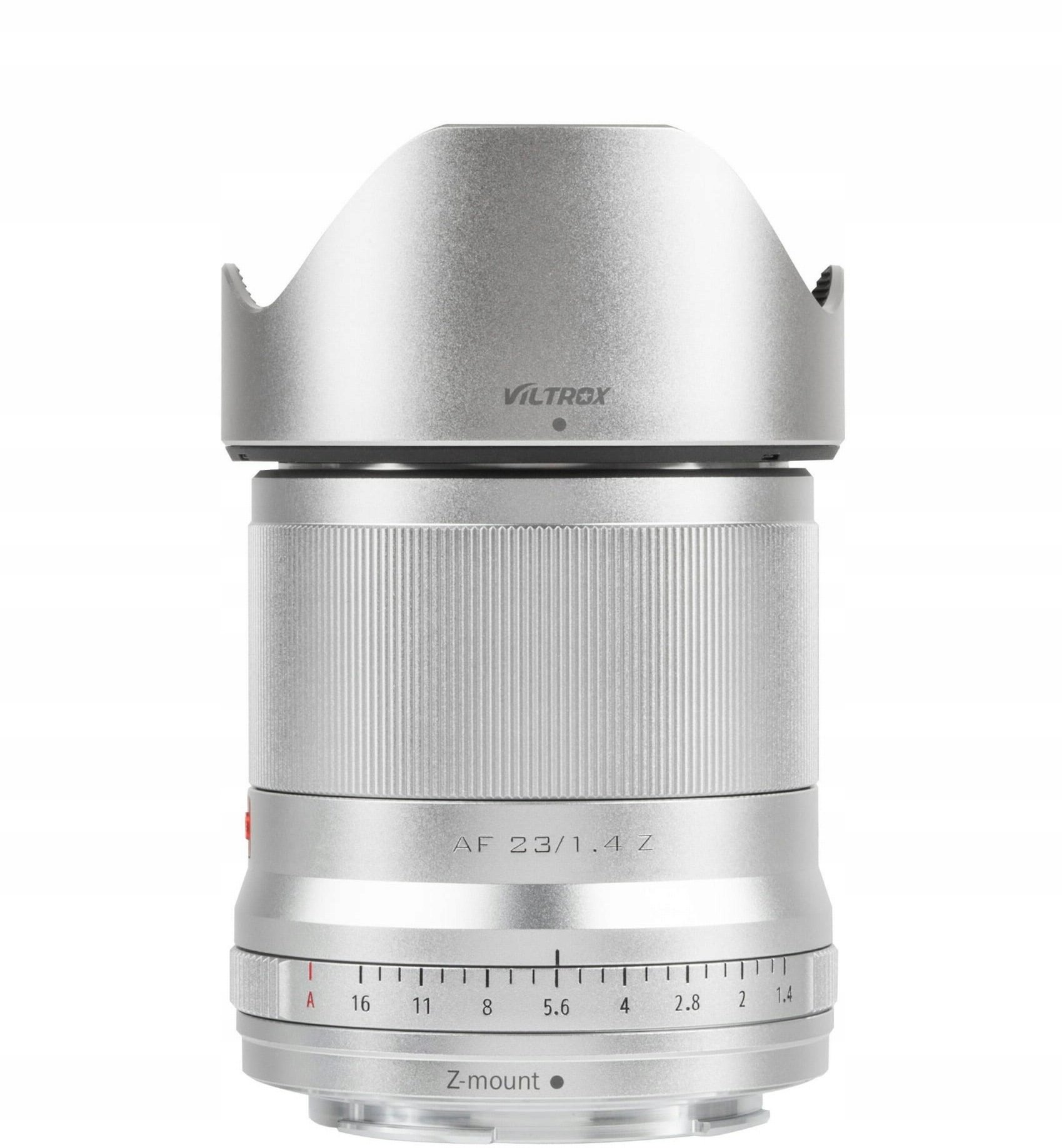 Objektiv Viltrox AF 23mm F1.4 Z, për Nikon Z, autofokus STM, argjendtë