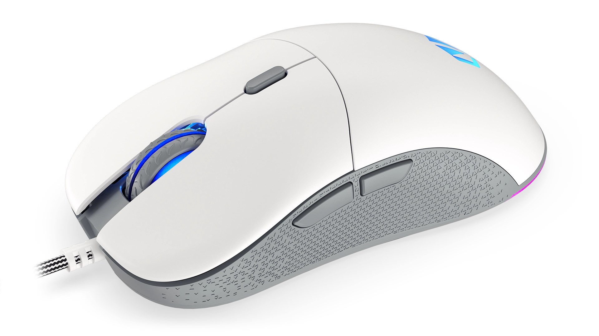 Maus Endorfy GEM Plus, Gaming, USB Type-C, i bardhë