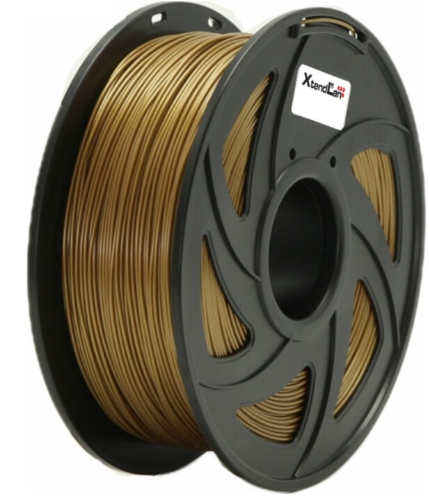 Filament pë printim 3D XtendLAN, PETG, 1,75mm, 1kg, i artë