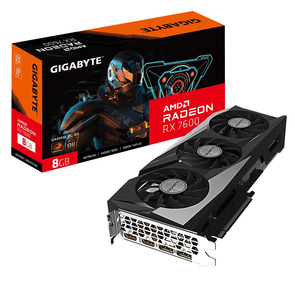 Графичка картичка Gigabyte Radeon RX 7600 Gaming OC 8GB GDDR6