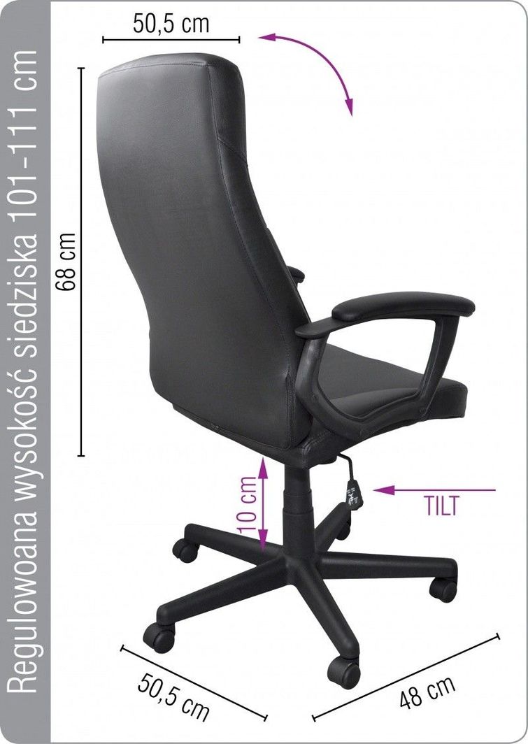 Karrige zyre Office Products, e zezë