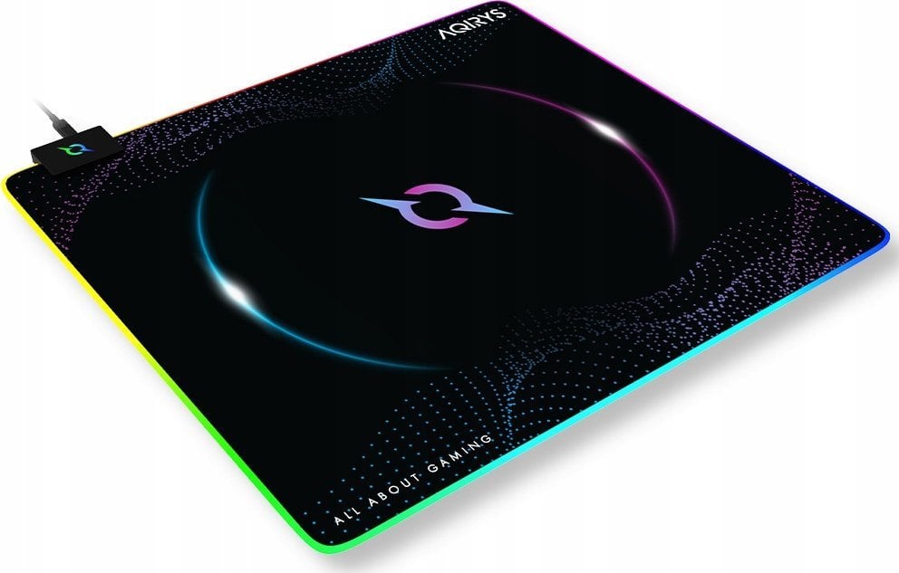 Mousepad AQIRYS Eclipse Medium, 450x400mm, RGB, i zi