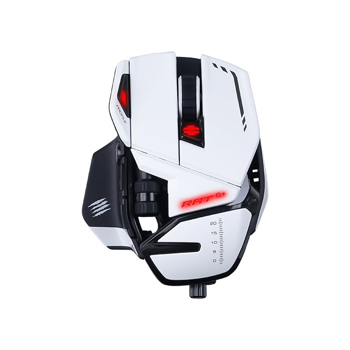 Maus Madcatz R.A.T. 6+, Gaming, USB Type-A, i bardhë