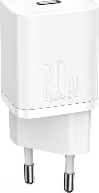 Karikues Baseus Super Si BSU2026WHT, 1x USB C, 20W, i bardhë