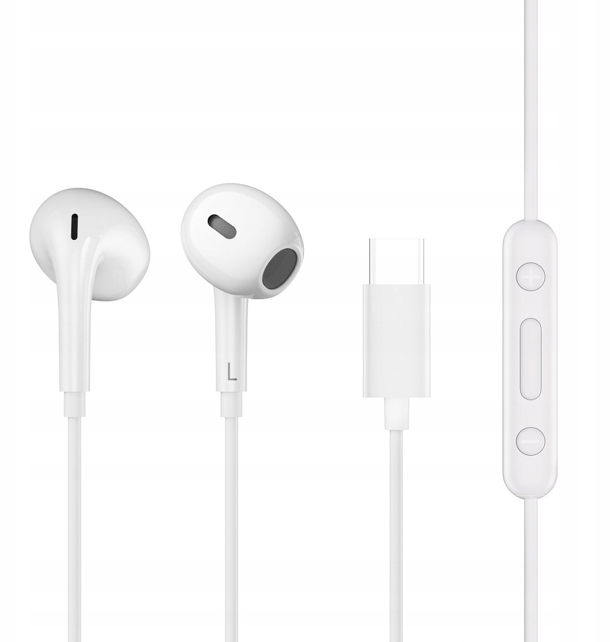 Kufje me kabllo QCY LH1 In Ear, USB C, 1.15m, të bardha