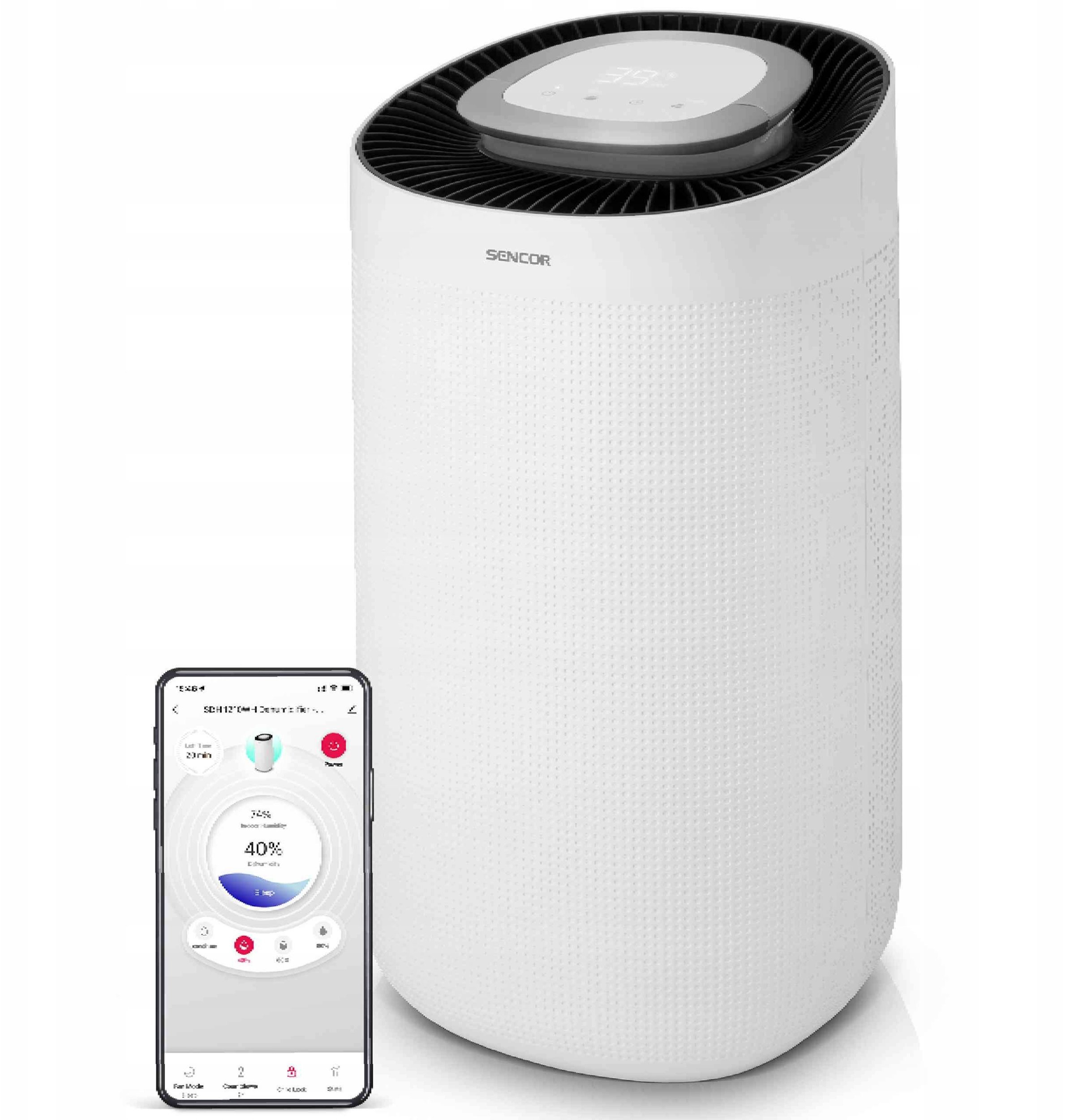 Avullues ajri Sencor SDH 1210WH, 12L në ditë, 3.2L, i bardhë