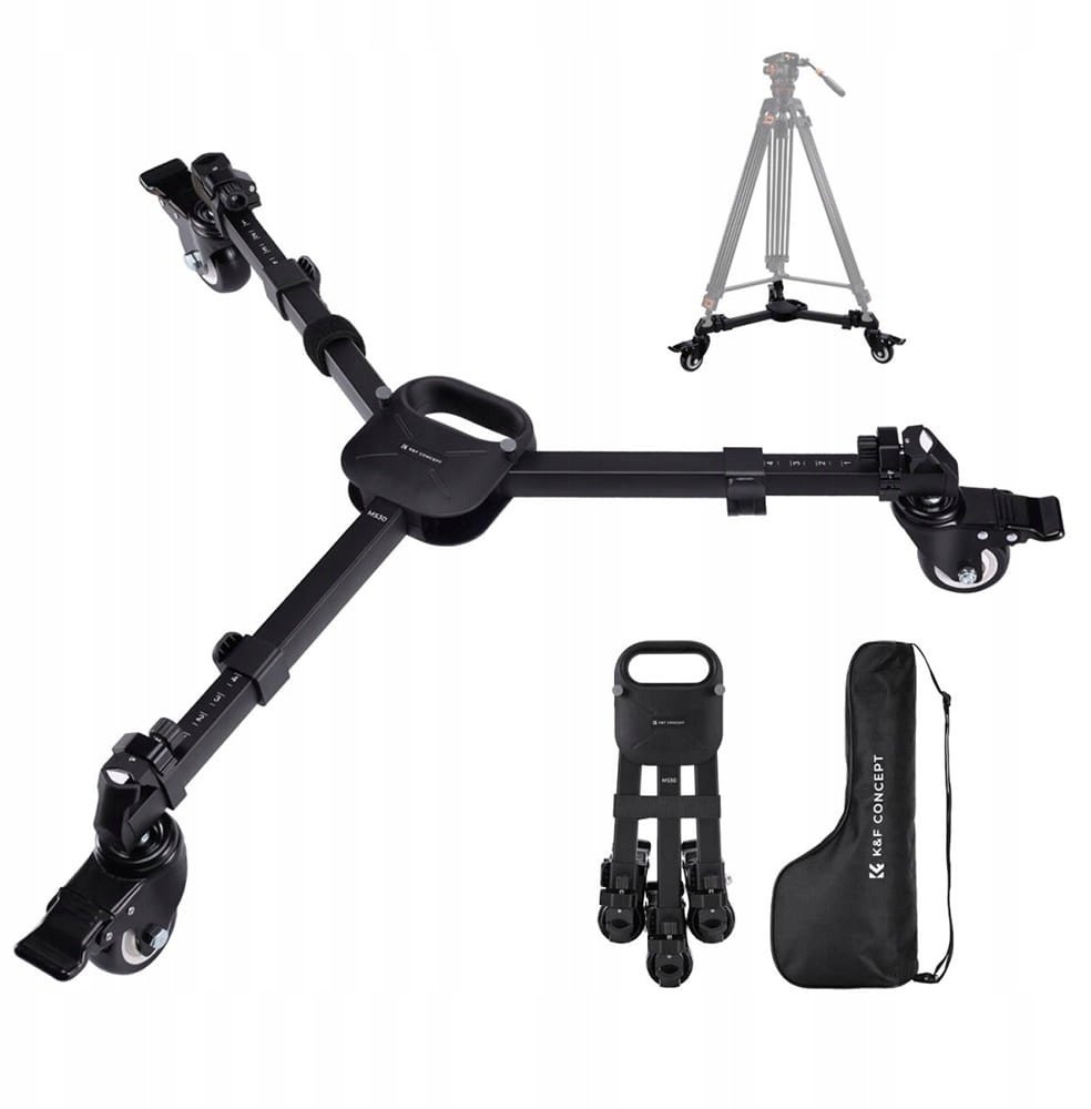 Pllakë shpeçmontuese K&amp;F Concept Quick Release Plate, kapacitet i lartë ngarkese, për tripod, e zezë