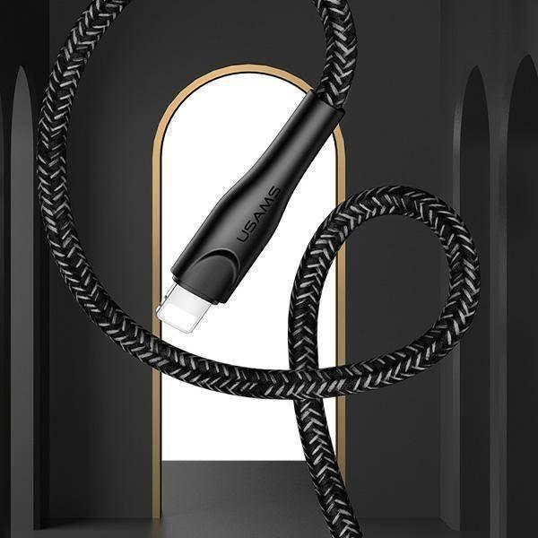 Kabllo USB Usams USB-A në Lightning, 2 m, 2A, e kuqe