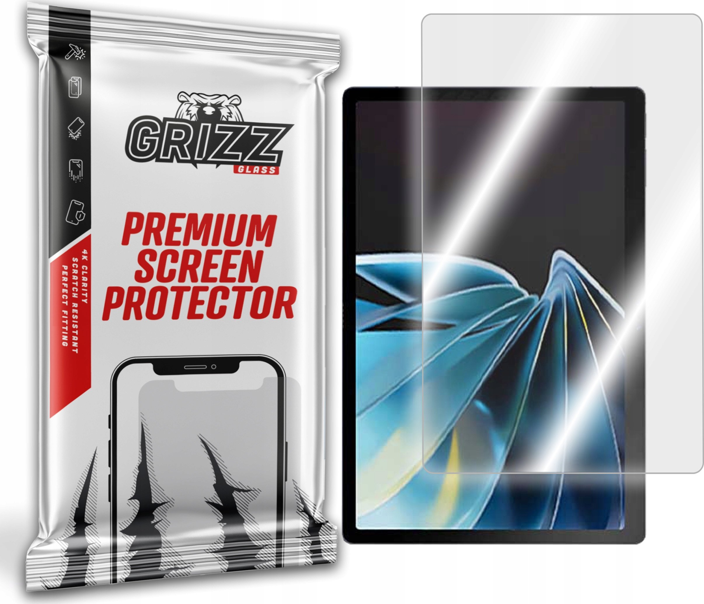 Mbulesë ekrani GrizzGlass HybridGlass ZTE Nubia Pad 3D, xham hibrid mbrojtës, transparencë e lartë