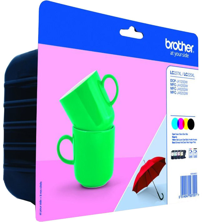 Ngjyrë Brother LC-227XLVALBP, 3 ngjyra