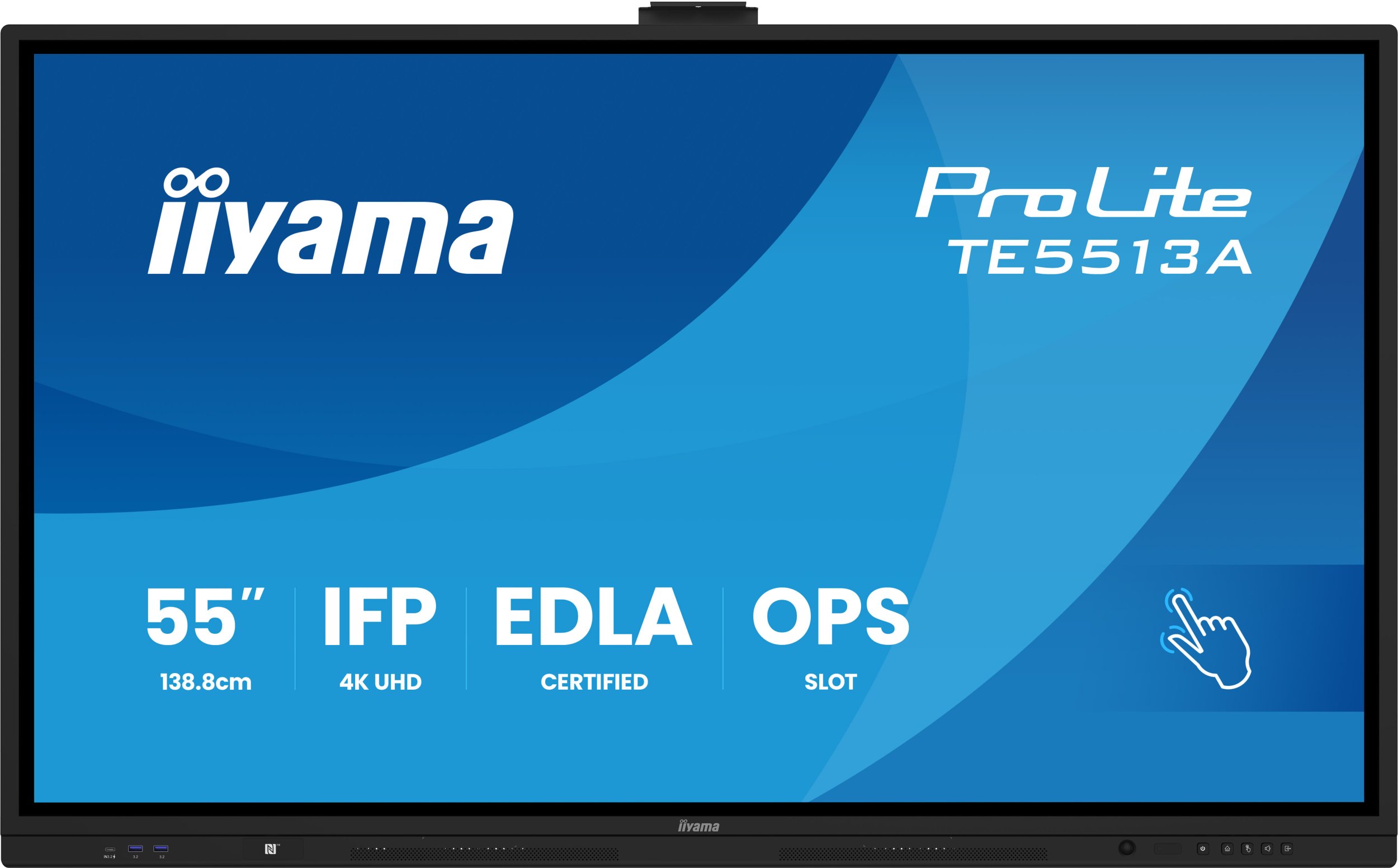 Ekran interaktiv Iiyama ProLite TE8613A B1AG, 86", 4K UHD, i zi