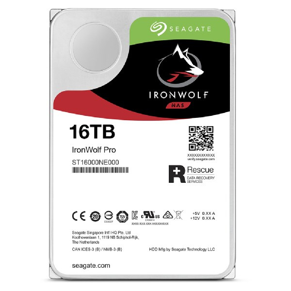 Hard Disk Seagate IronWolf Pro, 16TB, 7200RPM