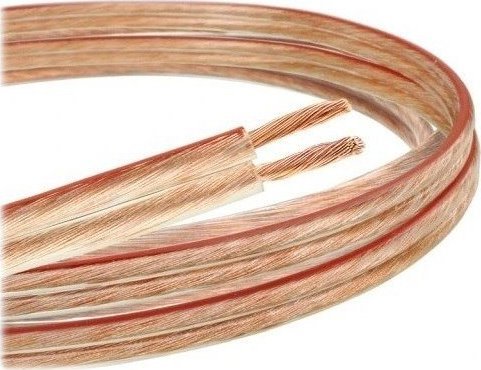 Kabllo altoparlantësh Libox LB0008 20m, 2x1.5mm, transparente