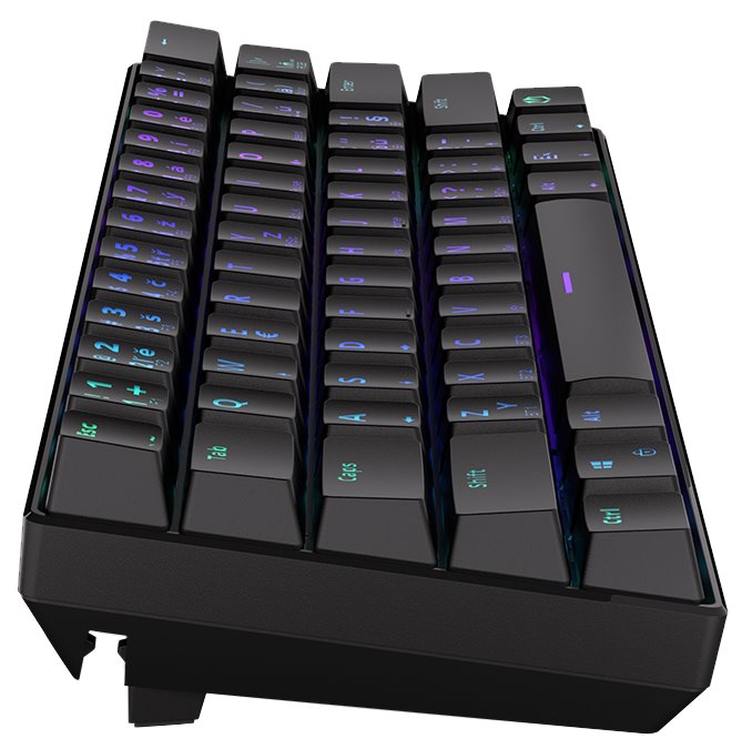 Tastierë Endorfy Thock Compact Wireless, Kailh Red, RGB, e zezë