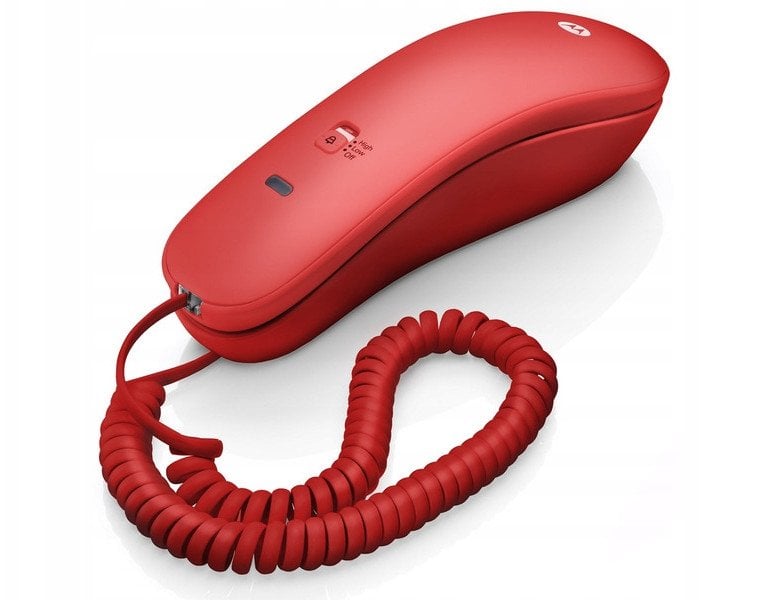Telefon fiks Motorola CT50, me përgjigjës automatik, i kuq