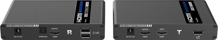 Extender HDMI PremiumCord 2.0 KVM, 4K 60Hz, deri 70m, i zi