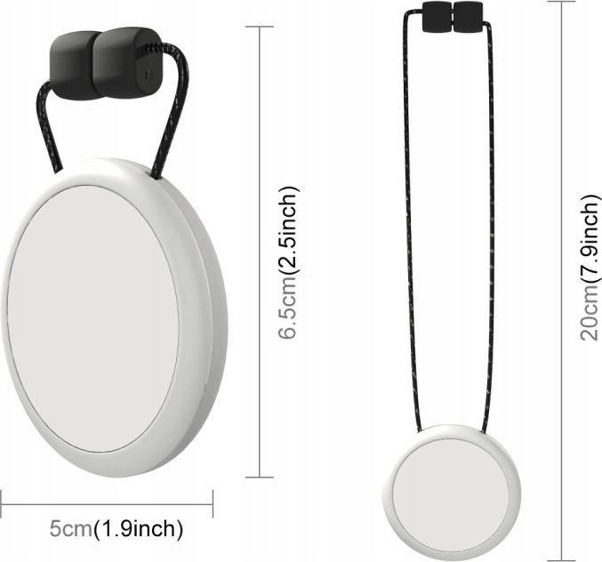 Магнетна синџир-ѓердан држач Puluz PU889W, за Инста360 Go 3, црна