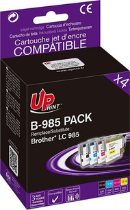 Komplet boje UPrint LC-985, 4 kartridha, për Brother DCP-J315W