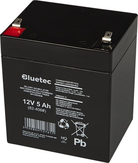 Bateri gel BLUETEC 12V 5Ah, AGM, për UPS dhe alarm