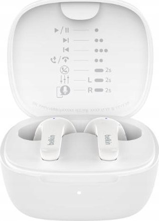 Kufje Belkin SoundForm Motion, in ear, Bluetooth 5.2, të bardha