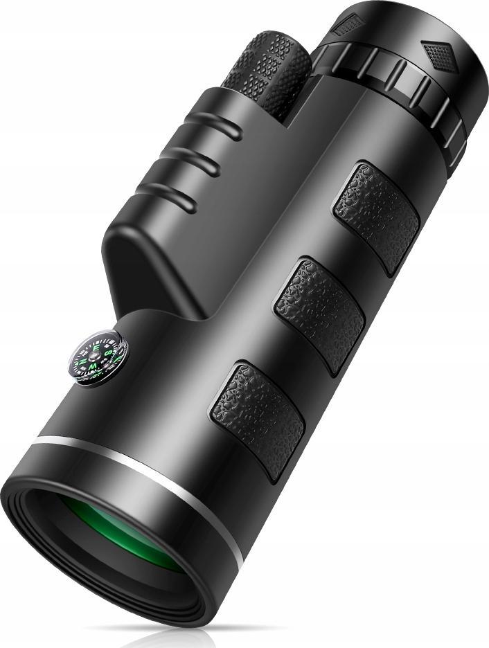 Teleskop monokular Apexel 40x60, diametër 60mm, me tripod dhe mbajtës telefoni, i zi