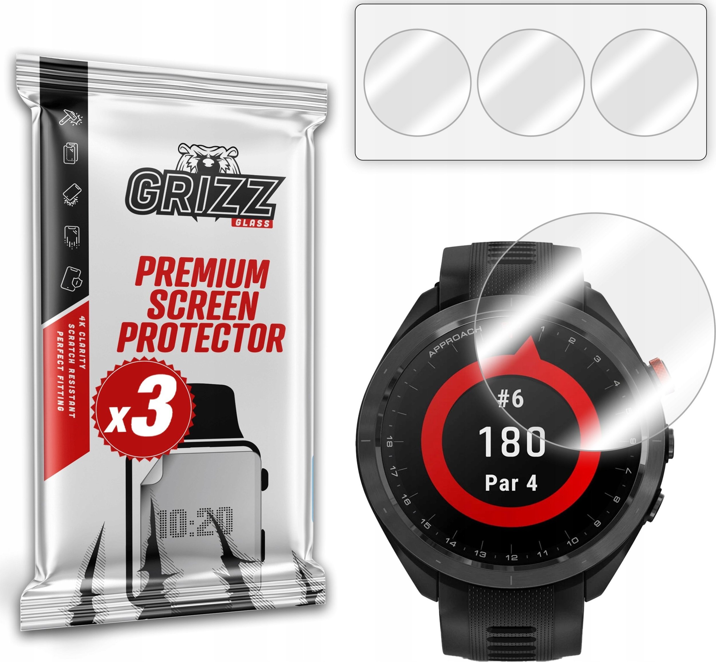 Folje mbrojtëse hydrogel për orë Garmin Fenix 8 47mm, set 3 copë, transparente