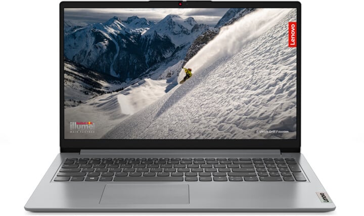 Лаптоп Lenovo IdeaPad 1 15AMN7, AMD Ryzen 3 7320U, 8GB RAM, 512GB SSD, AMD Radeon 610M, сива