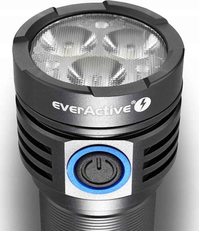 Dritë dore EverActive FL-3300R Luminator, LED, e rikarikueshme, e zezë