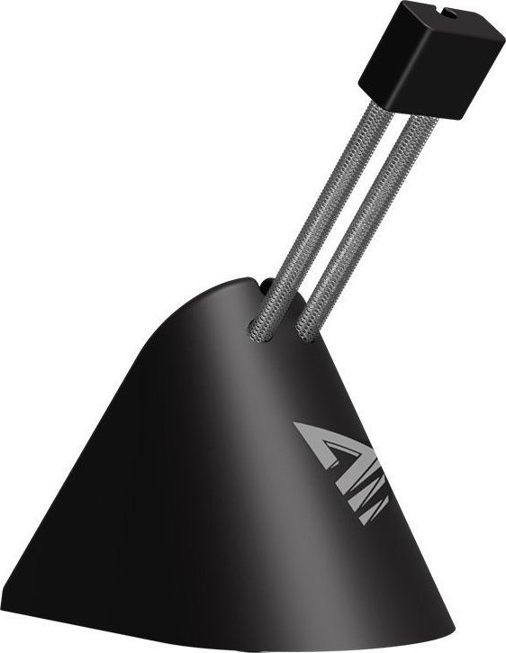 Mbajtëse kabllo për maus Savio MB-01, krahë çeliku fleksibël, bazament gome kundër rrëshqitjes, e zezë