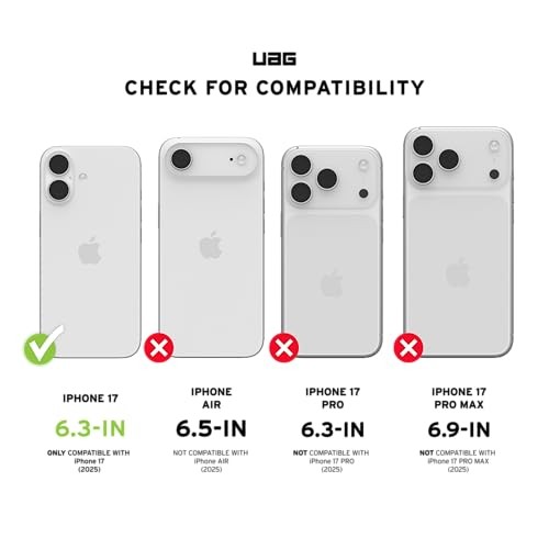 Mbulesë telefoni UAG Pathfinder për iPhone 17, kompatibile me MagSafe, mbrojtje ushtarake, e zezë