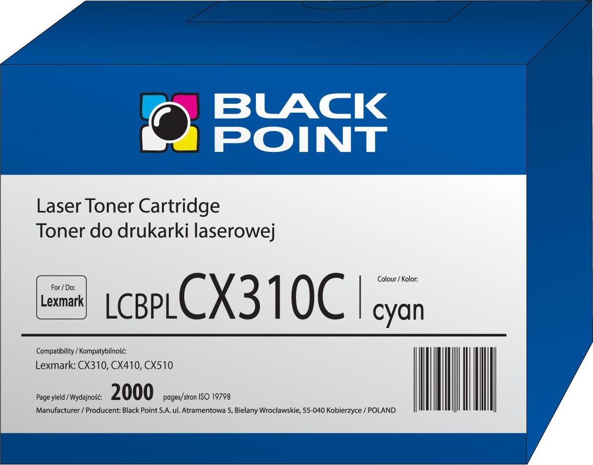 Ngjyrë Black Point LCBPLCX310C, e kaltër