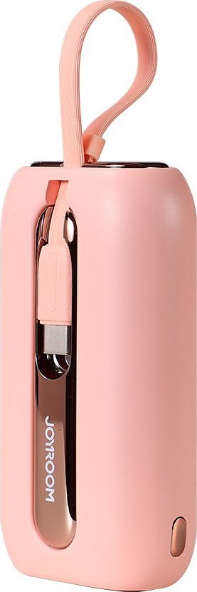 Karikues portativ Joyroom Colorful, 10000mAh, 22.5W, 2 kabllo, rozë
