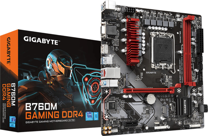 Pllakë amë GIGABYTE B760M GAMING DDR4 - Intel B760