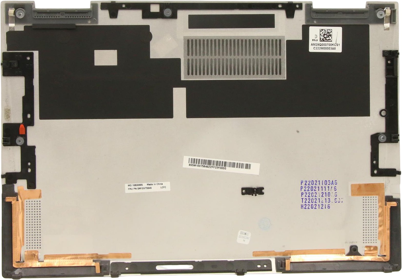 Kapak i poshtëm laptopi Lenovo 5M10V75649, pjesë origjinale, i zi