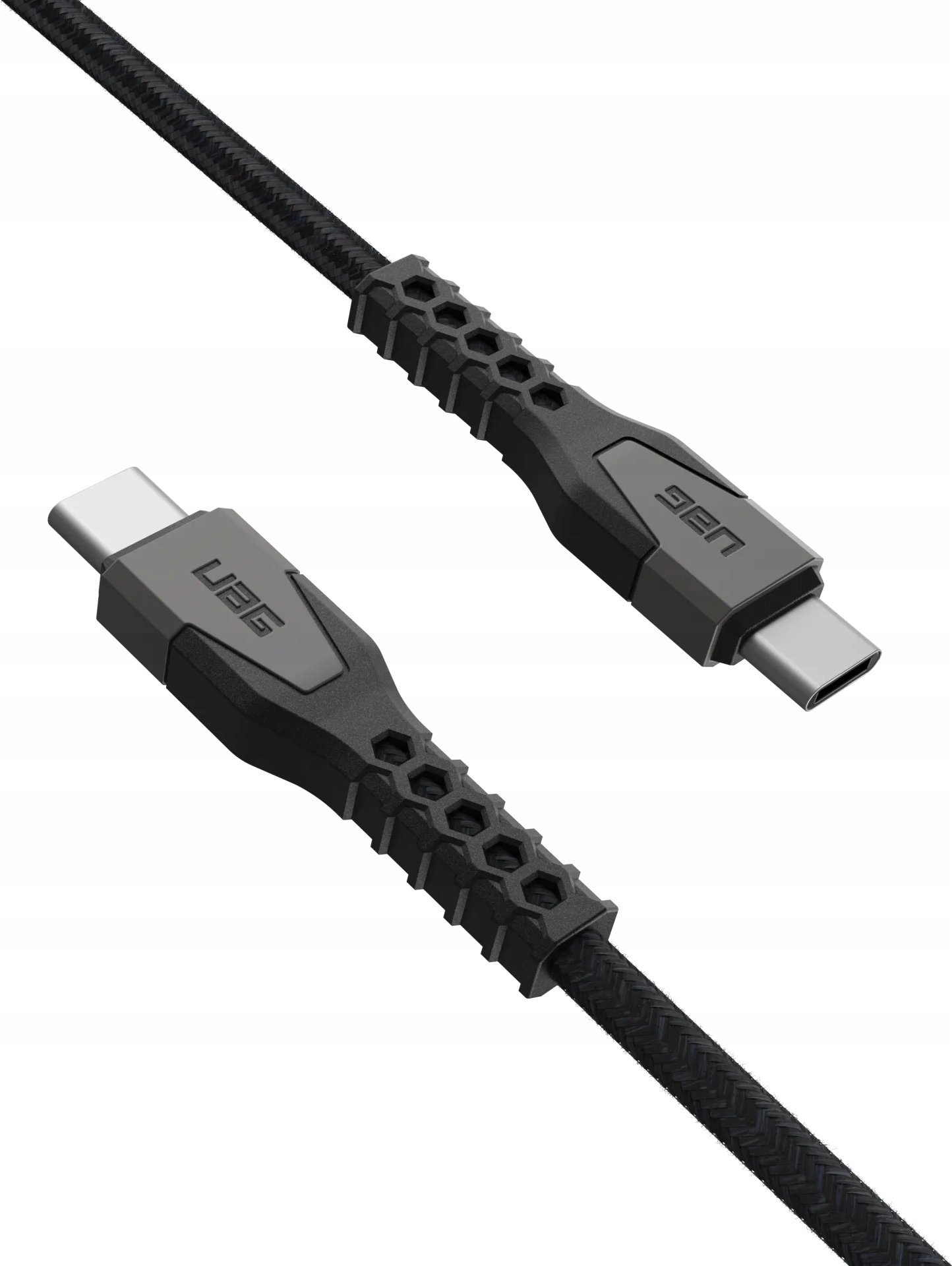 Kabllo USB C Urban Armor Gear Kevlar Core, 1.5m, USB 2.0, e zezë
