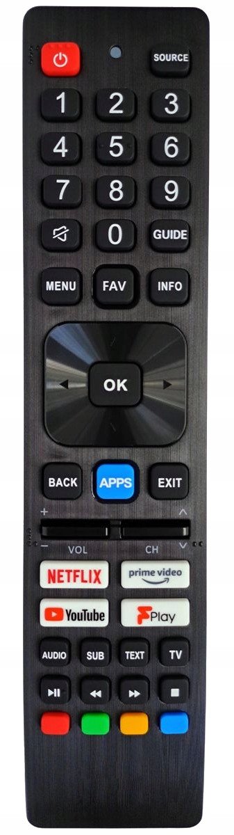 Telekomandë TV Lamex LXP0140N, për Sharp, e zezë